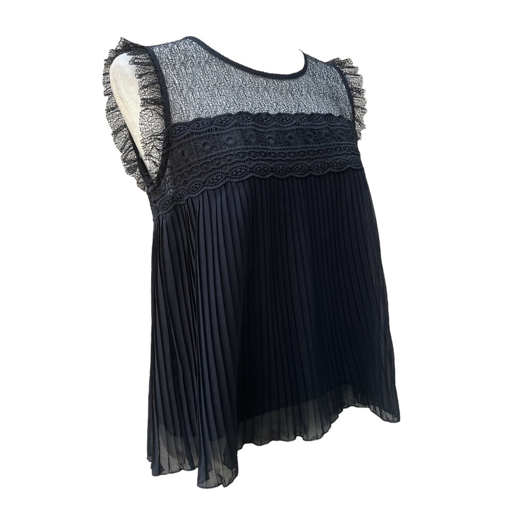 ZARA Pleated Baby Doll Top | Medium - Picture 5 of 9